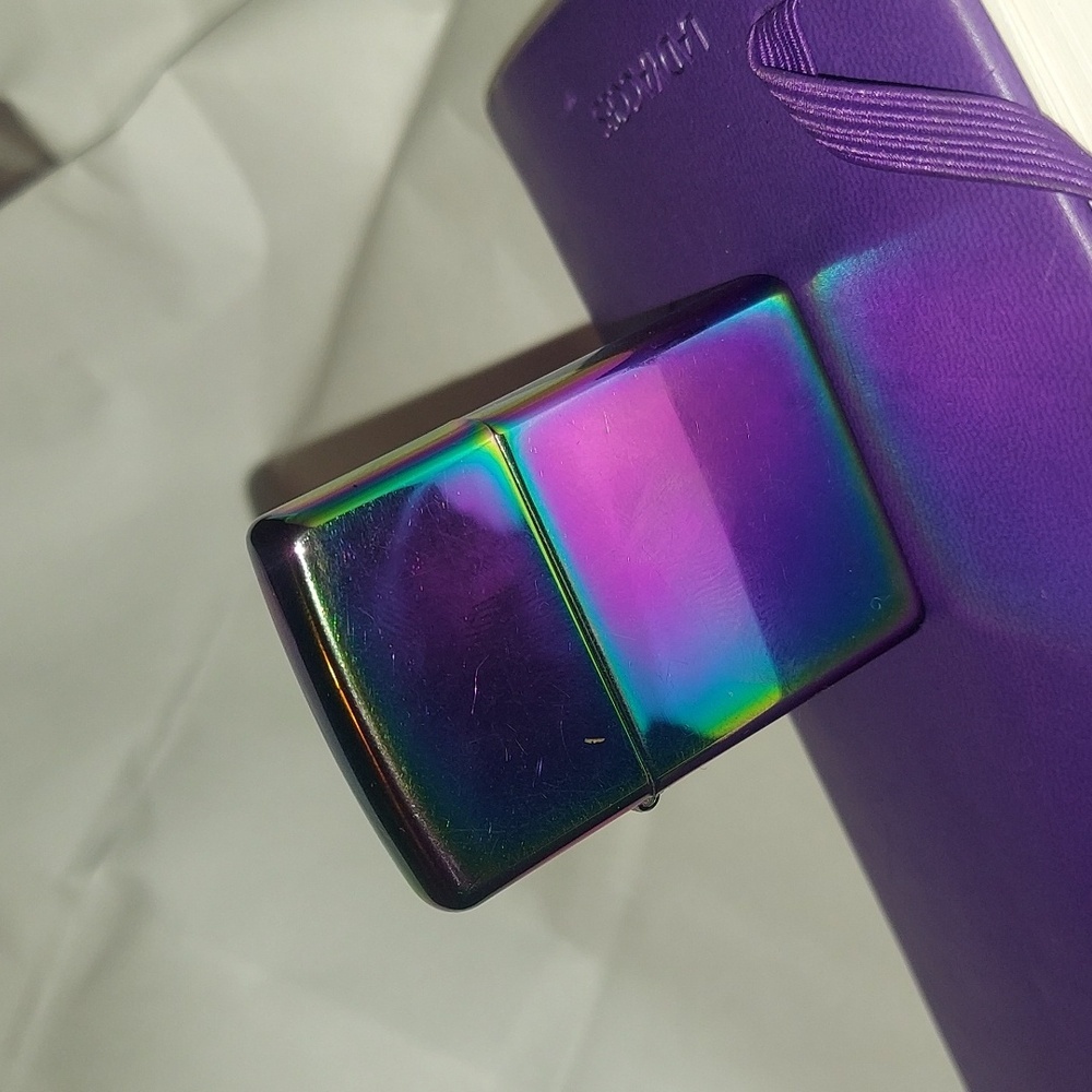 Ultra y2k iridescent/ rainbow chrome made in usa zippo